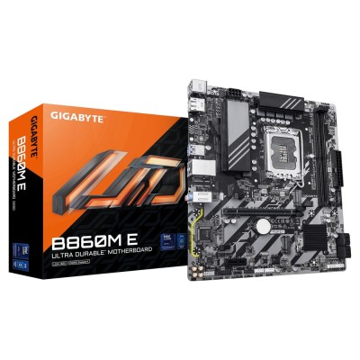 Placa de baza Gigabyte B860M E, Intel B860 Express Chipset, LGA 1851, mATX, DDR5 Placa de baza Gigabyte B860M E, Intel B860 Express Chipset, LGA 1851, mATX, DDR5