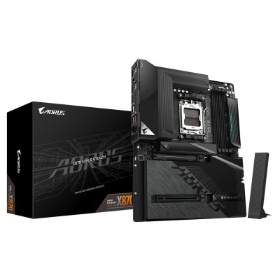 Placa de baza Gigabyte X870 AORUS STEALTH Wi-Fi 7, AMD AM5, AMD X870, ATX Placa de baza Gigabyte X870 AORUS STEALTH Wi-Fi 7, AMD AM5, AMD X870, ATX