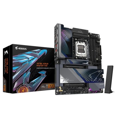 Placa de baza Gigabyte X870E AORUS MASTER X3D, AMD AM5, AMD X870E, ATX, Wi-Fi 7 Placa de baza Gigabyte X870E AORUS MASTER X3D, AMD AM5, AMD X870E, ATX, Wi-Fi 7