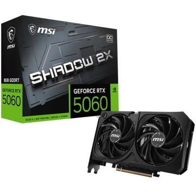 Placa video MSI GeForce RTX 5060 Shadow 2X OC Max 8GB GDDR6 256-bit, PCI Express 4.0