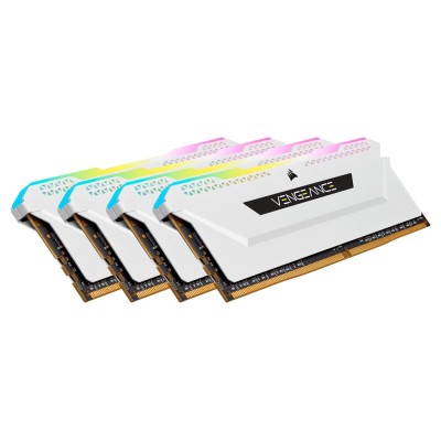 Memorie RAM Corsair VENGEANCE RGB PRO SL 32GB (4x8GB) DDR4 3200MHz CL16, Quad Channel, White