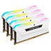 Memorie RAM Corsair VENGEANCE RGB PRO SL 32GB (4x8GB) DDR4 3200MHz CL16, Quad Channel, White