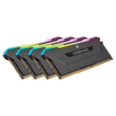 Memorie RAM Corsair VENGEANCE RGB PRO SL 32GB (4x8GB) DDR4 3200MHz CL16, Quad Channel, Black