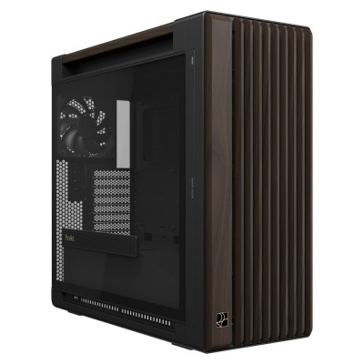 Carcasa ASUS ProArt PA602 Walnut Wood Mid Tower, tempered glass