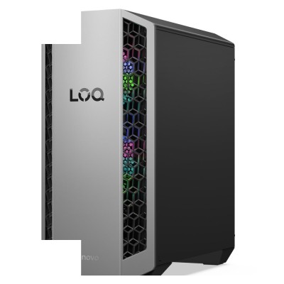 PC Gaming Lenovo LOQ Tower 26ADR10 cu procesor AMD Ryzen 7 8745HX până la 5.1GHz, 32GB DDR5, 1TB SSD, NVIDIA GeForce RTX 5060 Ti 16GB, Fără sistem de operare, Garanție 2 ani