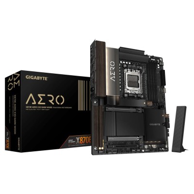 Placa de baza Gigabyte X870E AERO X3D DARK WOOD Wi-Fi 7, AMD AM5, X870E, ATX Placa de baza Gigabyte X870E AERO X3D DARK WOOD Wi-Fi 7, AMD AM5, X870E, ATX