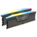 Memorie RAM Corsair VENGEANCE RGB 32GB (2x16GB) DDR5 6000MHz CL38, Dual Channel, Grey