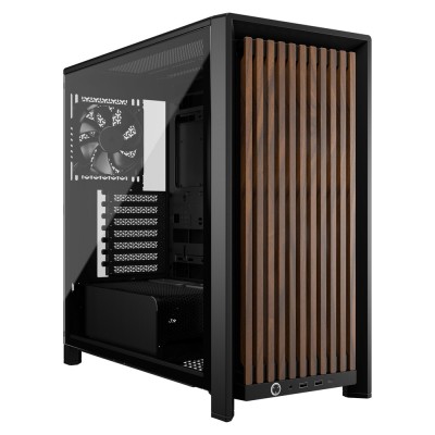 Carcasa Corsair FRAME 4000D WOOD RS Modular Mid Tower, tempered glass