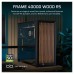 Carcasa Corsair FRAME 4000D WOOD RS Modular Mid Tower, tempered glass