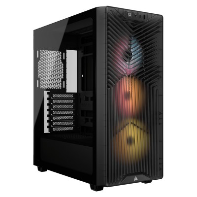 Carcasa Corsair 3200D RS ARGB Mid Tower, tempered glass, Gri