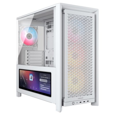 Carcasa Corsair FRAME 4000D LCD RS ARGB Premium Mid Tower, tempered glass, Alb Carcasa Corsair FRAME 4000D LCD RS ARGB Premium Mid Tower, tempered glass, Alb
