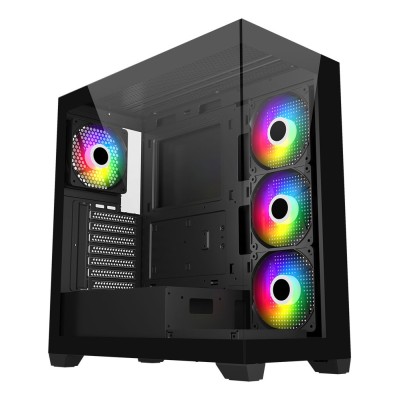 Carcasa Fortron Mid Tower, tempered glass