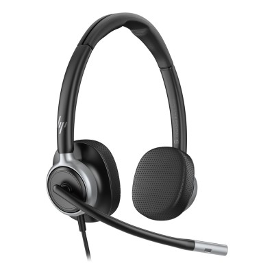 Casti HP Poly Mission 625 On-ear Birou, cu fir USB-C, ANC, cu microfon Casti HP Poly Mission 625 On-ear Birou, cu fir USB-C, ANC, cu microfon