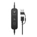 Casti HP Poly Mission 625 On-ear Birou, cu fir USB-C, ANC, cu microfon Casti HP Poly Mission 625 On-ear Birou, cu fir USB-C, ANC, cu microfon