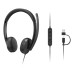 Casti Lenovo VoIP Headset 5000 On-ear Birou, cu fir, cu microfon Casti Lenovo VoIP Headset 5000 On-ear Birou, cu fir, cu microfon