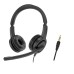 Casti AXTEL Voice PC28 Duo NC On-ear Birou, cu fir, cu microfon, Negru