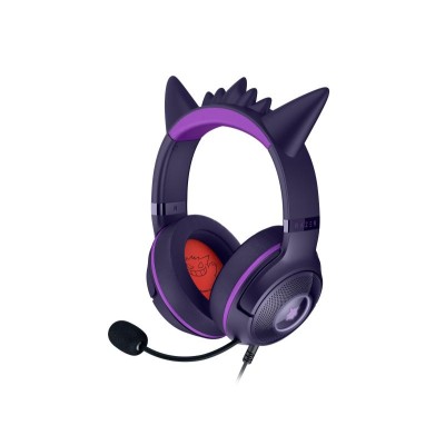 Casti Razer Kraken Kitty V2 Pokemon Over-ear Gaming, Wireless + Bluetooth + cablu, ANC, cu microfon, Roz Casti Razer Kraken Kitty V2 Pokemon Over-ear Gaming, Wireless + Bluetooth + cablu, ANC, cu microfon, Roz