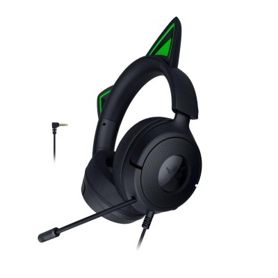 Casti Razer Kraken Kitty V3 X Over-ear Gaming, cu fir USB-A + Jack 3.5mm, cu microfon, Negru Casti Razer Kraken Kitty V3 X Over-ear Gaming, cu fir USB-A + Jack 3.5mm, cu microfon, Negru