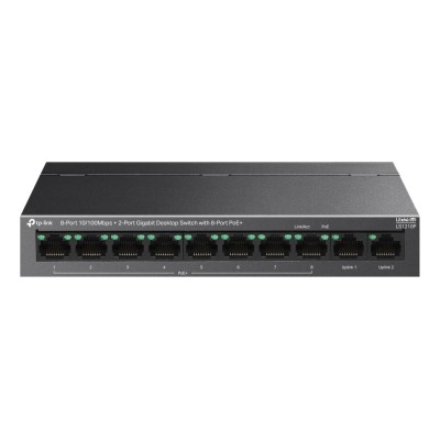 Switch TP-Link LS1210P 8 porturi Gigabit Neadministrabil, PoE+ Switch TP-Link LS1210P 8 porturi Gigabit Neadministrabil, PoE+