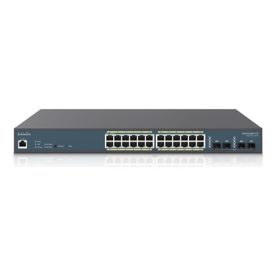 Switch ENGENIUS EWS7928FP-FIT 24 porturi Gigabit Administrabil, PoE, + 4 SFP uplink
