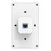 Access Point TP-Link Omada In-Wall EAP725-WALL, Wi-Fi 7 Dual Band 5012 Mbps, PoE+, Cloud/Controller