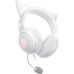 Casti Razer Kraken Kitty V2 Over-ear Gaming, cu fir USB-A, cu microfon, Alb