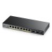Switch Zyxel GS1100-10HP v2 8 porturi Gigabit Neadministrabil, PoE+ + SFP uplink