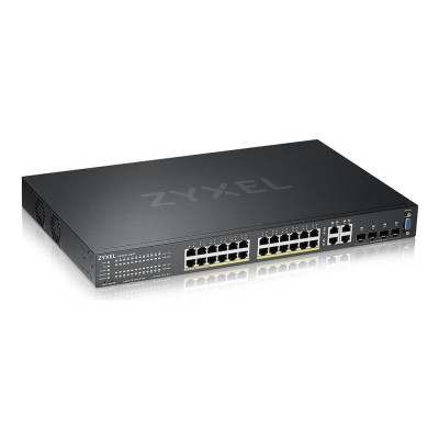 Switch Zyxel GS2220-28HP-EU0101F 24 porturi Gigabit Administrabil, PoE+ + 4 SFP uplink, Rack 19