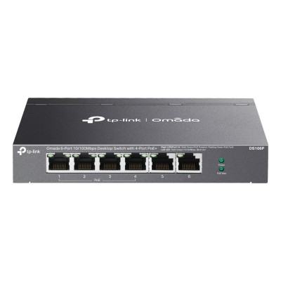 Switch TP-Link DS106P 6 porturi 10/100 Neadministrabil, PoE+ Switch TP-Link DS106P 6 porturi 10/100 Neadministrabil, PoE+