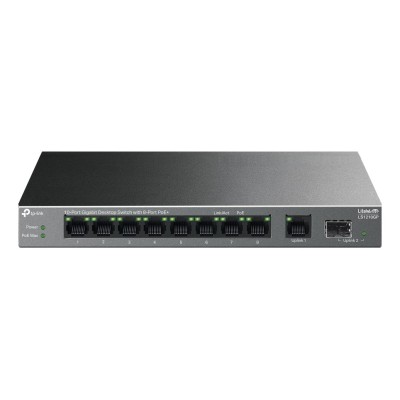 Switch TP-Link LS1210GP 9 porturi Gigabit Neadministrabil, PoE+ + SFP uplink Switch TP-Link LS1210GP 9 porturi Gigabit Neadministrabil, PoE+ + SFP uplink