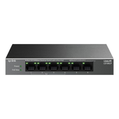 Switch TP-Link LS106LP 6 porturi 10/100 Neadministrabil, PoE Switch TP-Link LS106LP 6 porturi 10/100 Neadministrabil, PoE