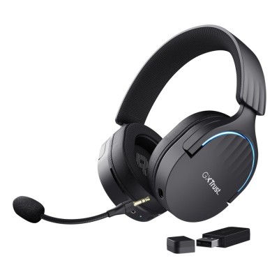 Casti Trust GXT 491 Fayzo On-ear Gaming, Wireless + Bluetooth + cablu, cu microfon