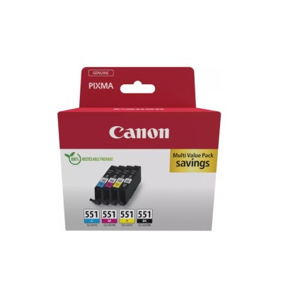 Cartus Cerneala Canon CLI-551 Multipack 7ml/304 pagini Multipack Cartus Cerneala Canon CLI-551 Multipack 7ml/304 pagini Multipack