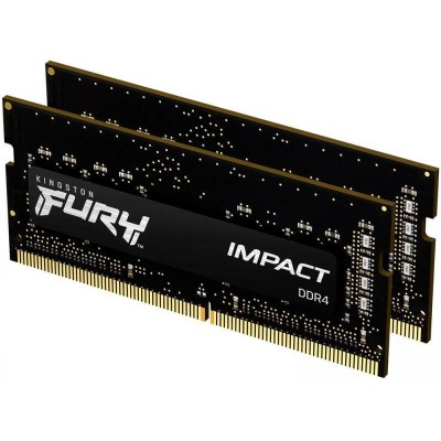 Memorie RAM laptop Kingston FURY Impact 32GB (2x16GB) DDR4 2666MHz CL16, SO-DIMM Memorie RAM laptop Kingston FURY Impact 32GB (2x16GB) DDR4 2666MHz CL16, SO-DIMM