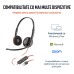 Casti Poly Blackwire 3220 On-ear Birou, cu fir USB-C, cu microfon Casti Poly Blackwire 3220 On-ear Birou, cu fir USB-C, cu microfon