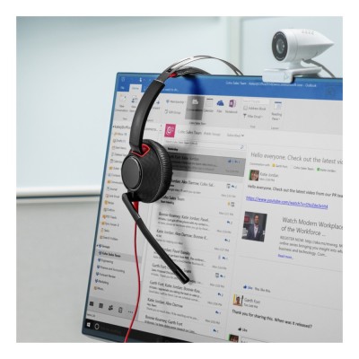 Casti Poly Blackwire 5220 On-ear Birou, cu fir, USB-C + Jack 3.5mm, cu microfon Casti Poly Blackwire 5220 On-ear Birou, cu fir, USB-C + Jack 3.5mm, cu microfon