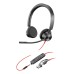 Casti Poly Blackwire 3325 On-ear Birou, cu fir USB-C + Jack 3.5mm, cu microfon Casti Poly Blackwire 3325 On-ear Birou, cu fir USB-C + Jack 3.5mm, cu microfon