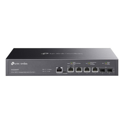 Switch TP-Link TL-SX3206HPP 4 porturi 10G Administrabil, PoE++, + SFP+ uplink, Rack 19 Switch TP-Link TL-SX3206HPP 4 porturi 10G Administrabil, PoE++, + SFP+ uplink, Rack 19
