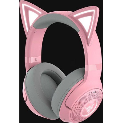 Casti Razer Kraken Kitty V2 Over-ear Gaming Bluetooth, ANC, cu microfon Casti Razer Kraken Kitty V2 Over-ear Gaming Bluetooth, ANC, cu microfon