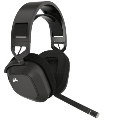 Casti Corsair HS80 Max Wireless On-ear Gaming, Wireless + Bluetooth + cablu, ANC, cu microfon