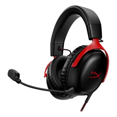 Casti HyperX Cloud III Over-ear Gaming, cu fir USB-C + Jack 3.5mm, ANC, cu microfon Casti HyperX Cloud III Over-ear Gaming, cu fir USB-C + Jack 3.5mm, ANC, cu microfon