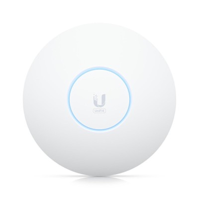 Access Point Ubiquiti UniFi U6-ENTERPRISE interior, Wi-Fi 6E Tri Band 4800 Mbps, PoE, Cloud/Controller