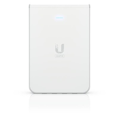 Access Point Ubiquiti In-Wall U6-IW, Wi-Fi 6 Dual Band 5373 Mbps, PoE, Cloud/Controller