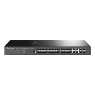 Switch TP-Link TL-SG3428XF 4 porturi Gigabit 10G Administrabil + SFP/SFP+ uplink, Rack 19