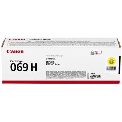 Toner Canon CRG069HY 5095C002AA Galben (XXL), 5500 pagini Toner Canon CRG069HY 5095C002AA Galben (XXL), 5500 pagini