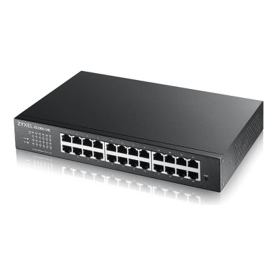 Switch Zyxel GS1900-24E-EU0103F 24 porturi Gigabit Administrabil, PoE+, Rack 19