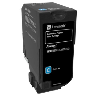 Toner Lexmark 74C20C0 Cyan (XL), 3000 pagini