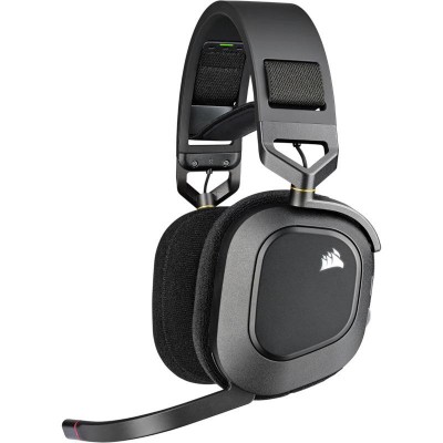 Casti Corsair HS80 WIRELESS Over-ear Gaming, Wireless + Bluetooth + cablu, cu microfon