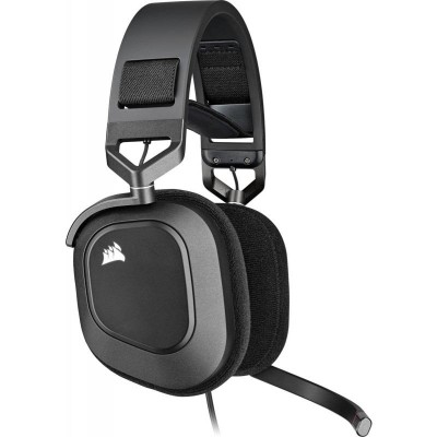 Casti Corsair HS80 On-ear Gaming, cu fir, Surround 7.1, cu microfon