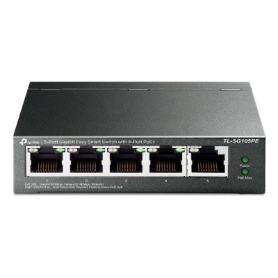 Switch TP-Link TL-SG105PE 5 porturi Gigabit Administrabil, PoE+